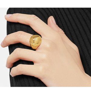 Versace logo-engraved Ring